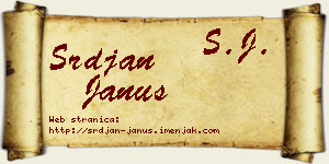 Srđan Janus vizit kartica